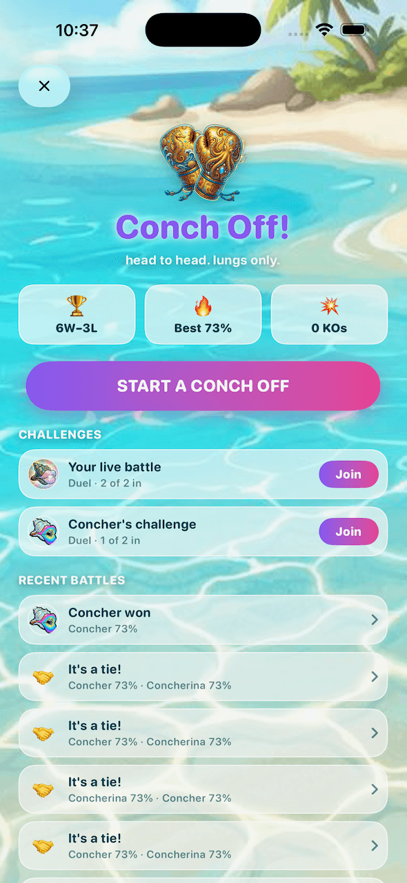 Conch Off!