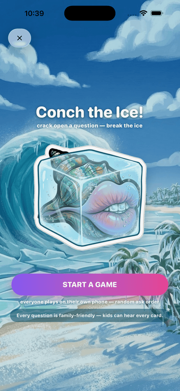Conch the Ice!