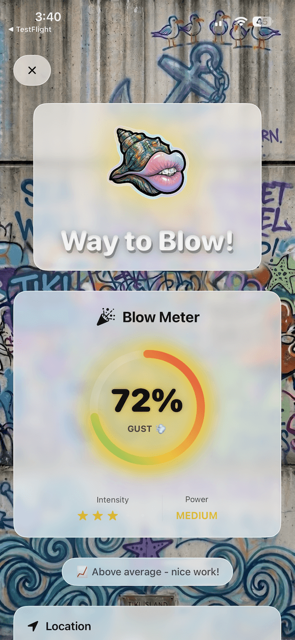 Blow the Conch screen